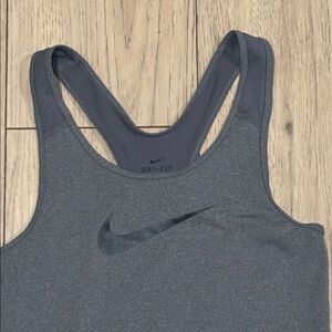 Nike Dri-Fit Charcoal Gray Athletic Workout Tank Top Women’s Small